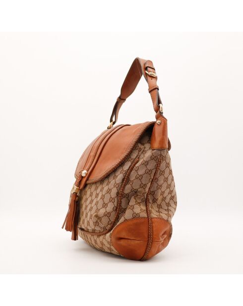 Sac Hobo Marrakech beige - 41 x 36 x 13 cm