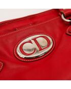 Sac en cuir Saint Germain rouge profond - 37 x 27 x 10 cm
