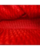Sac en cuir Saint Germain rouge profond - 37 x 27 x 10 cm