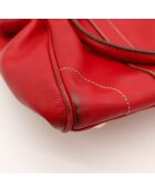Sac en cuir Saint Germain rouge profond - 37 x 27 x 10 cm