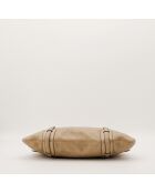 Sac en cuir Hobo Horsebit 85th Guccissima beige - 41 x 26 x 2 cm