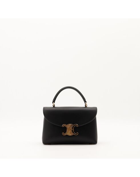 Sac en cuir Triomphe Teen Nino noir - 20.5 x 13 x 8 cm