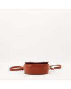 Sac en cuir Folco camel - 18.5 x 15 x 7 cm