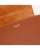 Sac en cuir Folco camel - 18.5 x 15 x 7 cm