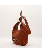 Sac en cuir Hobo Amalfi camel - 36 x 25 x 11 cm