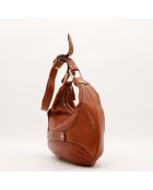 Sac en cuir Hobo Amalfi camel - 36 x 25 x 11 cm