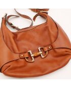 Sac en cuir Hobo Amalfi camel - 36 x 25 x 11 cm