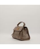 Sac en cuir Muse Two gris - 27 x 18 x 8 cm