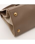 Sac en cuir Muse Two gris - 27 x 18 x 8 cm