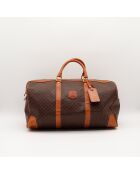 Sac Boston Macadam marron - 31 x 19 x 17 cm