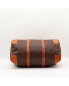 Sac Boston Macadam marron - 31 x 19 x 17 cm