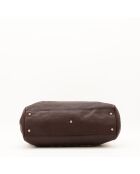Tote bag Bambou marron - 29 x 23 x 7 cm