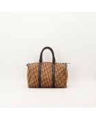 Sac Boston Trotter marron - 30 x 17 x 16 cm