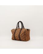Sac Boston Trotter marron - 30 x 17 x 16 cm