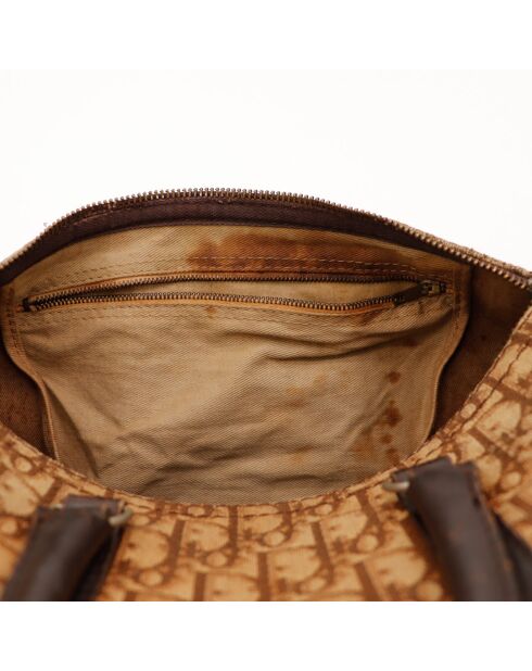 Sac Boston Trotter marron - 30 x 17 x 16 cm