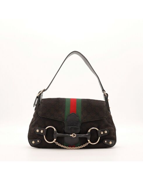 Sac en cuir Horsebit 1955 noir - 26 x 18 x 6 cm