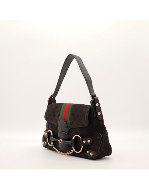 Sac en cuir Horsebit 1955 noir - 26 x 18 x 6 cm