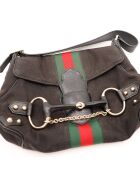 Sac en cuir Horsebit 1955 noir - 26 x 18 x 6 cm