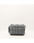 Sac en cuir Padded Cassette gris - 26 x 18 x 8 cm