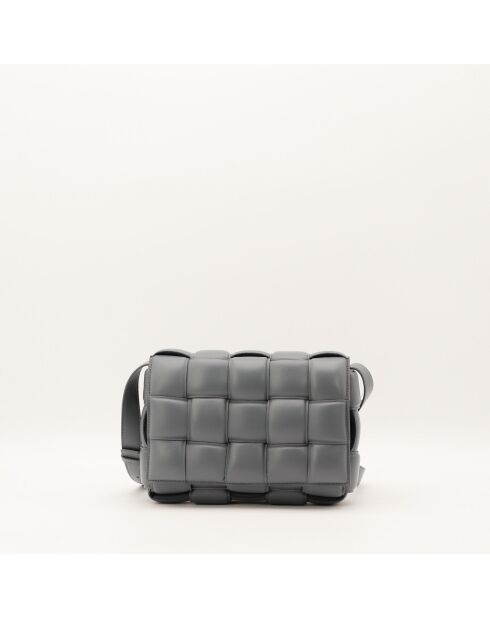 Sac en cuir Padded Cassette gris - 26 x 18 x 8 cm