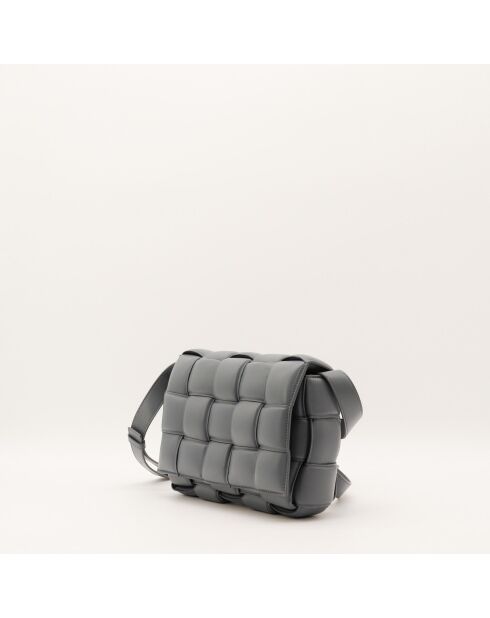 Sac en cuir Padded Cassette gris - 26 x 18 x 8 cm