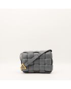 Sac en cuir Padded Cassette gris - 26 x 18 x 8 cm