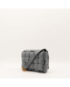Sac en cuir Padded Cassette gris - 26 x 18 x 8 cm