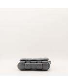 Sac en cuir Padded Cassette gris - 26 x 18 x 8 cm