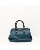 Sac en cuir Bowler bicolore - 26 x 19 x 15 cm