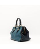 Sac en cuir Bowler bicolore - 26 x 19 x 15 cm