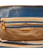 Sac en cuir Bowler bicolore - 26 x 19 x 15 cm