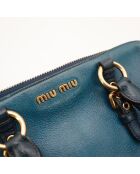Sac en cuir Bowler bicolore - 26 x 19 x 15 cm