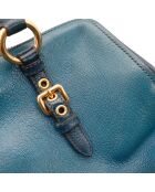 Sac en cuir Bowler bicolore - 26 x 19 x 15 cm
