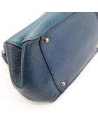 Sac en cuir Bowler bicolore - 26 x 19 x 15 cm