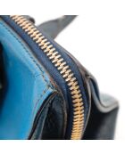 Sac en cuir Bowler bicolore - 26 x 19 x 15 cm