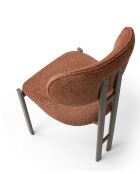 Set van 2 Muriz rode tegel/cappuccinostoelen - l.43 cm x H. 83 cm x D. 47,5 cm