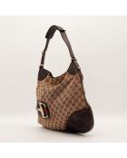 Sac Jackie Horsebit marron - 35 x 28 cm