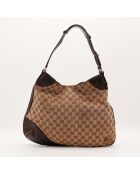 Sac Jackie Horsebit marron - 35 x 28 cm