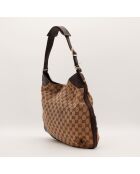 Sac Jackie Horsebit marron - 35 x 28 cm