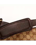 Sac Jackie Horsebit marron - 35 x 28 cm