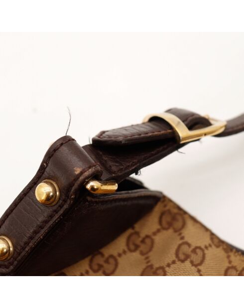 Sac Jackie Horsebit marron - 35 x 28 cm