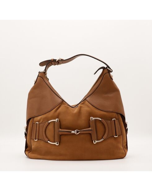 Sac Hobo Horsebit Heritage marron - 33 x 32 x 10 cm