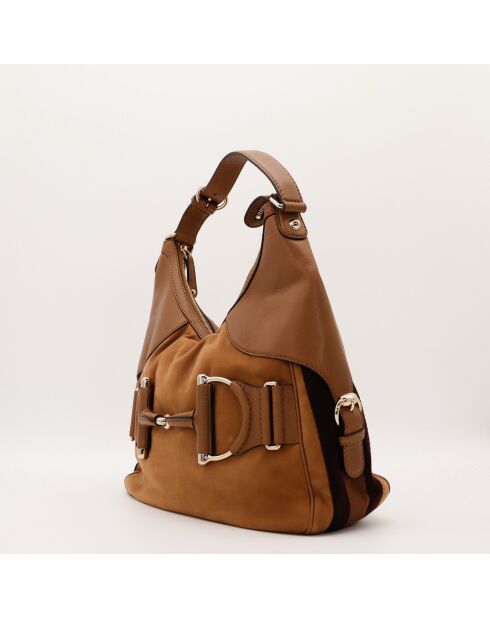 Sac Hobo Horsebit Heritage marron - 33 x 32 x 10 cm