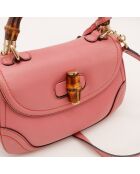Sac en cuir Bambou 1947 rose - 27 x 17 x 12 cm