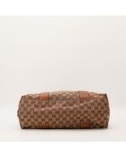 Tote bag Bambou marron - 38 x 30 x 14 cm