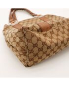 Tote bag Bambou marron - 38 x 30 x 14 cm