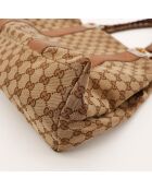 Tote bag Bambou marron - 38 x 30 x 14 cm