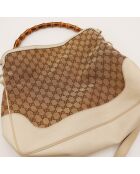 Sac Hobo Bambou beige - 39 x 31 x 8.5 cm
