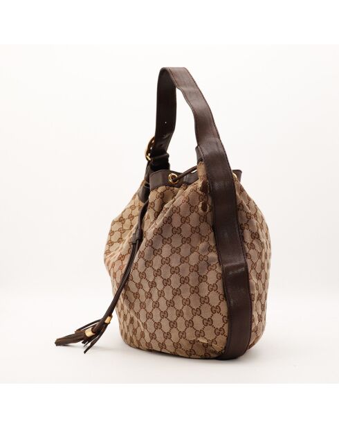 Sac Hobo Interlocking beige - 44 x 38 x 10 cm