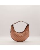 Sac Hobo Moon marron - 30 x 16 x 3 cm